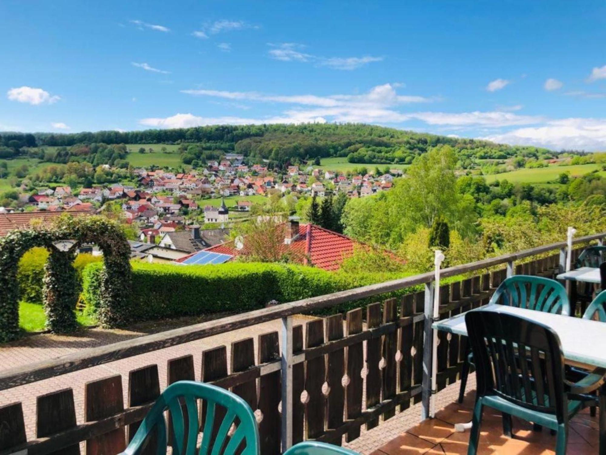 Cafe Pension Sonnenkanzel Штатсбад-Брюккенау Экстерьер фото